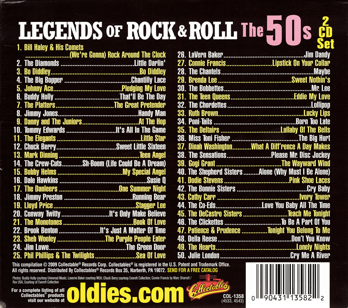 (image for) Legends Of Rock & Roll- The 50's (2 CD)