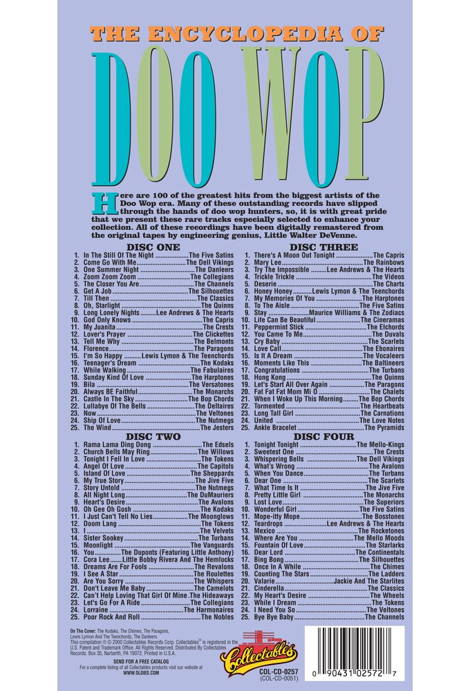(image for) Encyclopedia of Doo Wop (4 CD)