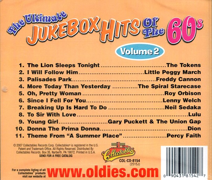 (image for) Ultimate Jukebox Hits Of The 60s, Volume 2