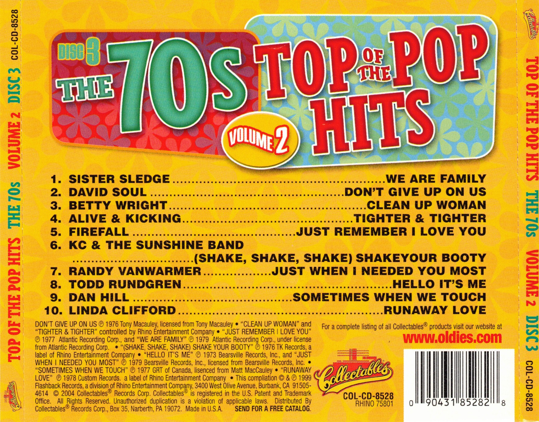 (image for) 70s Top Of The Pop HIts, Volume 2 - Disc 3