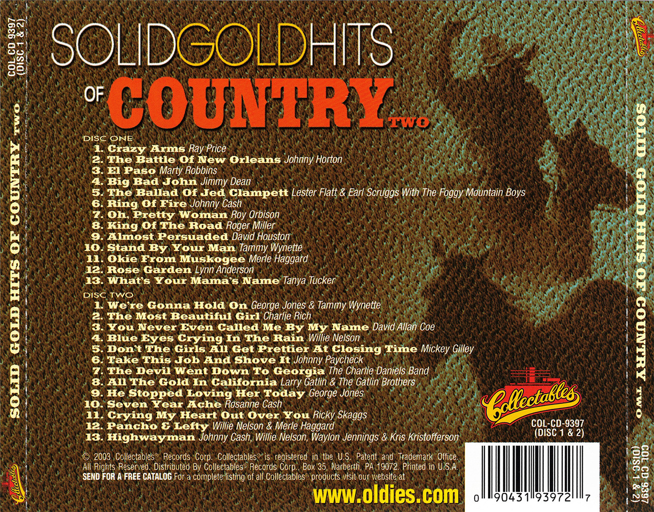(image for) Solid Gold Hits Of Country, Vol. 2 (2 CD)