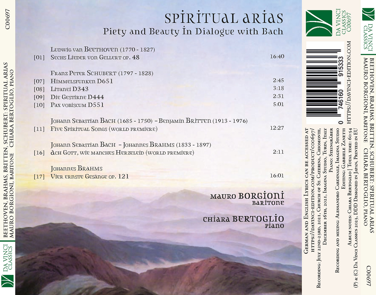 (image for) Spiritual Arias-Piety And Beauty In Dialogue With Bach