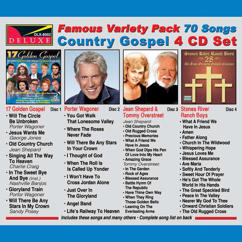 Famous Variety Pack-Country Gospel (4 CD Set) (image for) Famous Variety Pack-Country Gospel (4 CD Set)