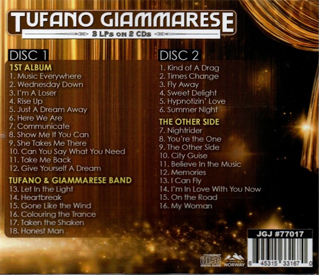 (image for) 3LPs on 2 CDs (1st LP / Tufanto & Giammarese Band / The Other Side) (2 CD)