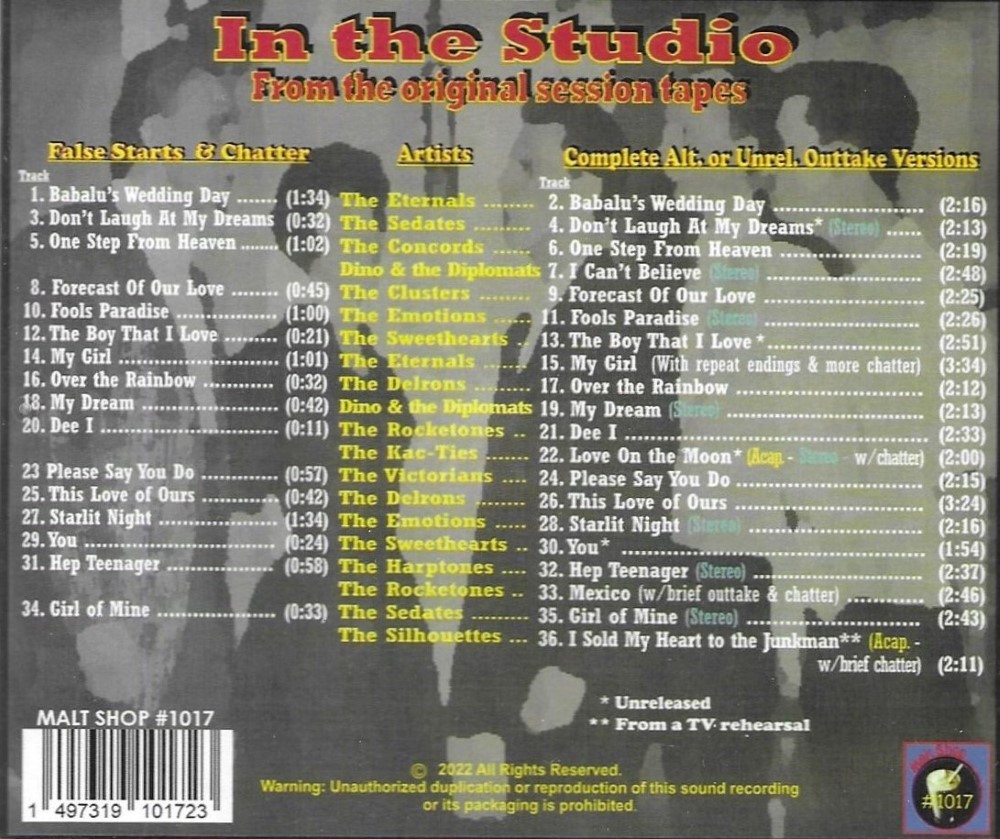 (image for) In The Studio Live-With Some Of The Best Doo Wop Groups