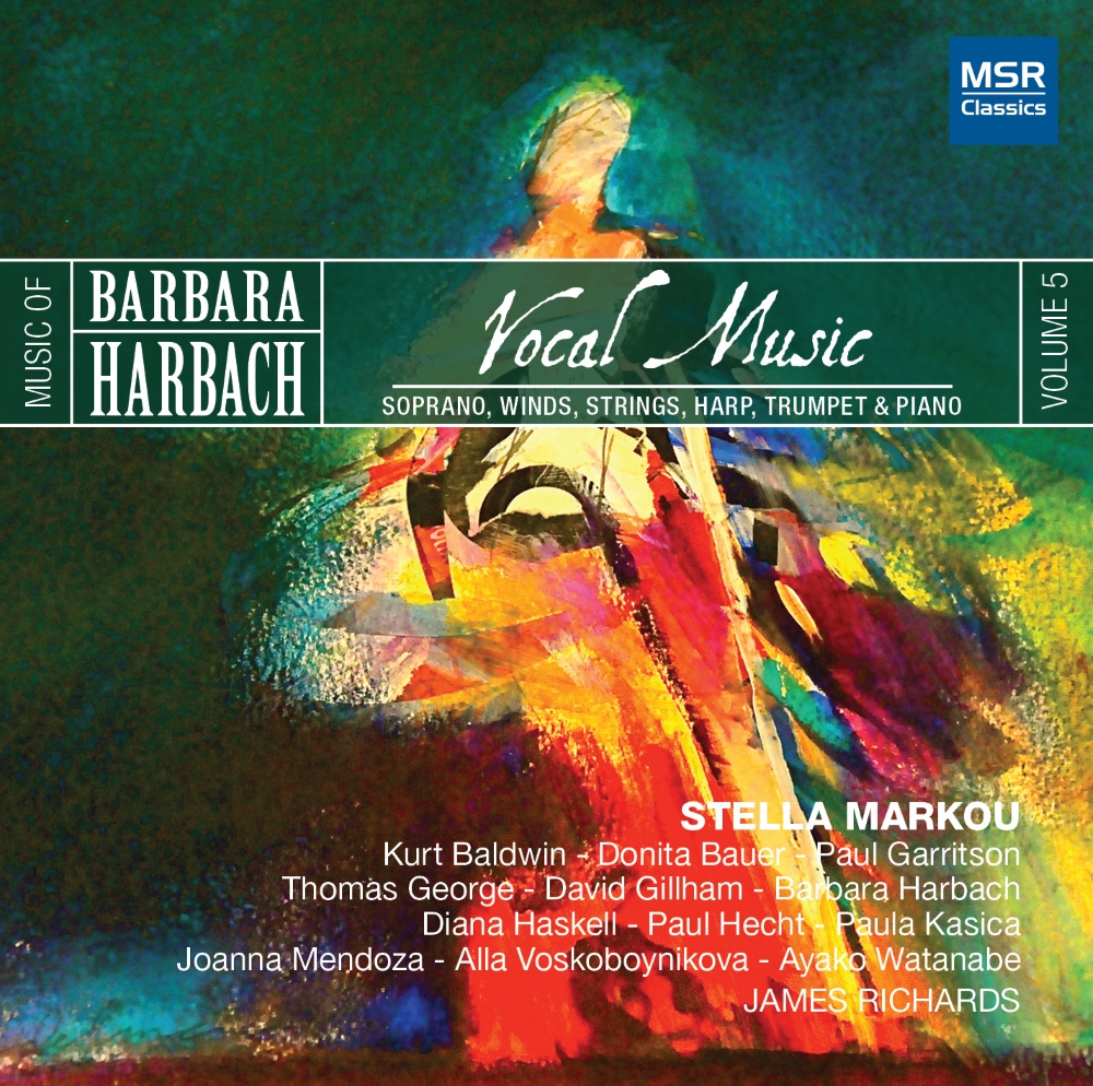 Music Of Barbara Harbach, Vol. 5-Vocal Music (image for) Music Of Barbara Harbach, Vol. 5-Vocal Music