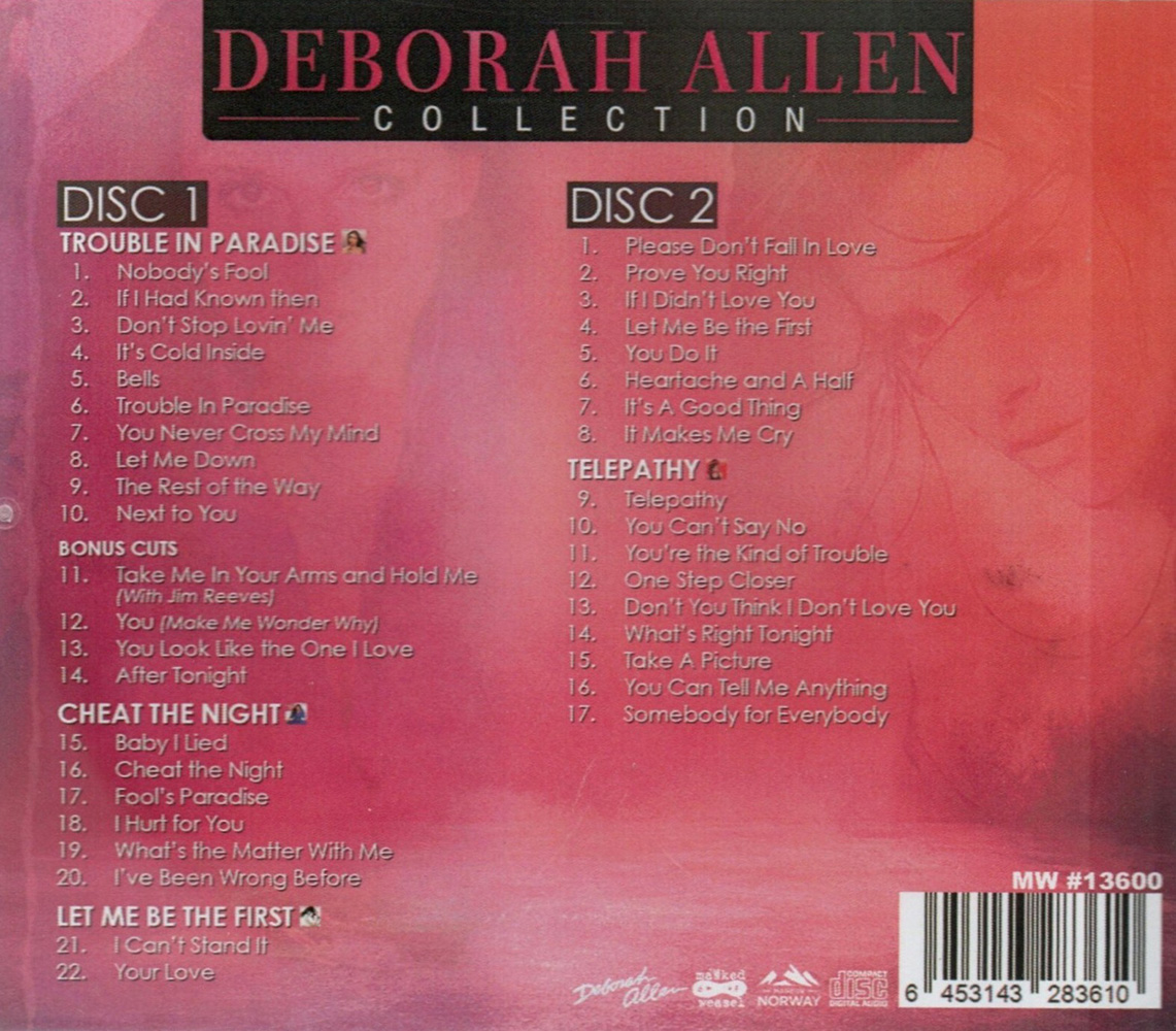 (image for) Deborah Allen Collection: 4 LPs on 2 CDs + 4 Bonus Cuts (2 CD) (Import)