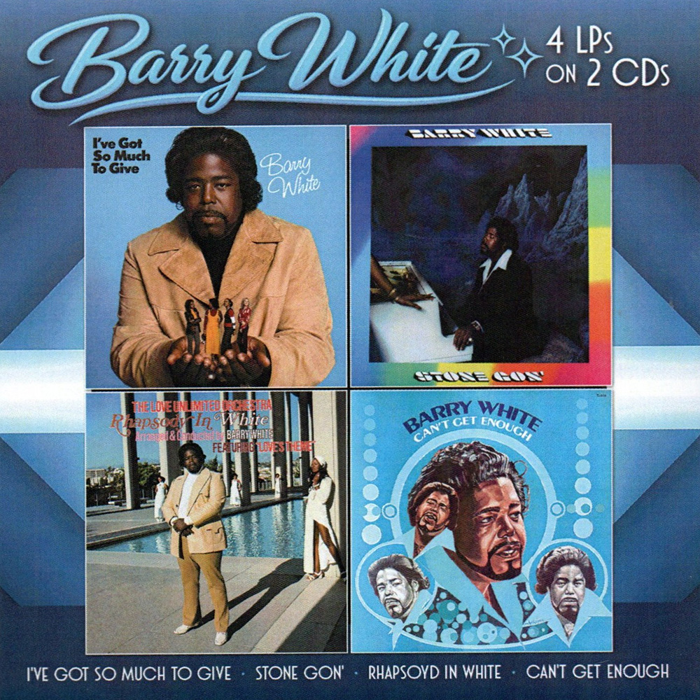 (image for) 4 LPs on 2 CDs: I've Got So Much To Give / Stone Gon' / Rhapsody In White / Can't Get Enough (2 CD)