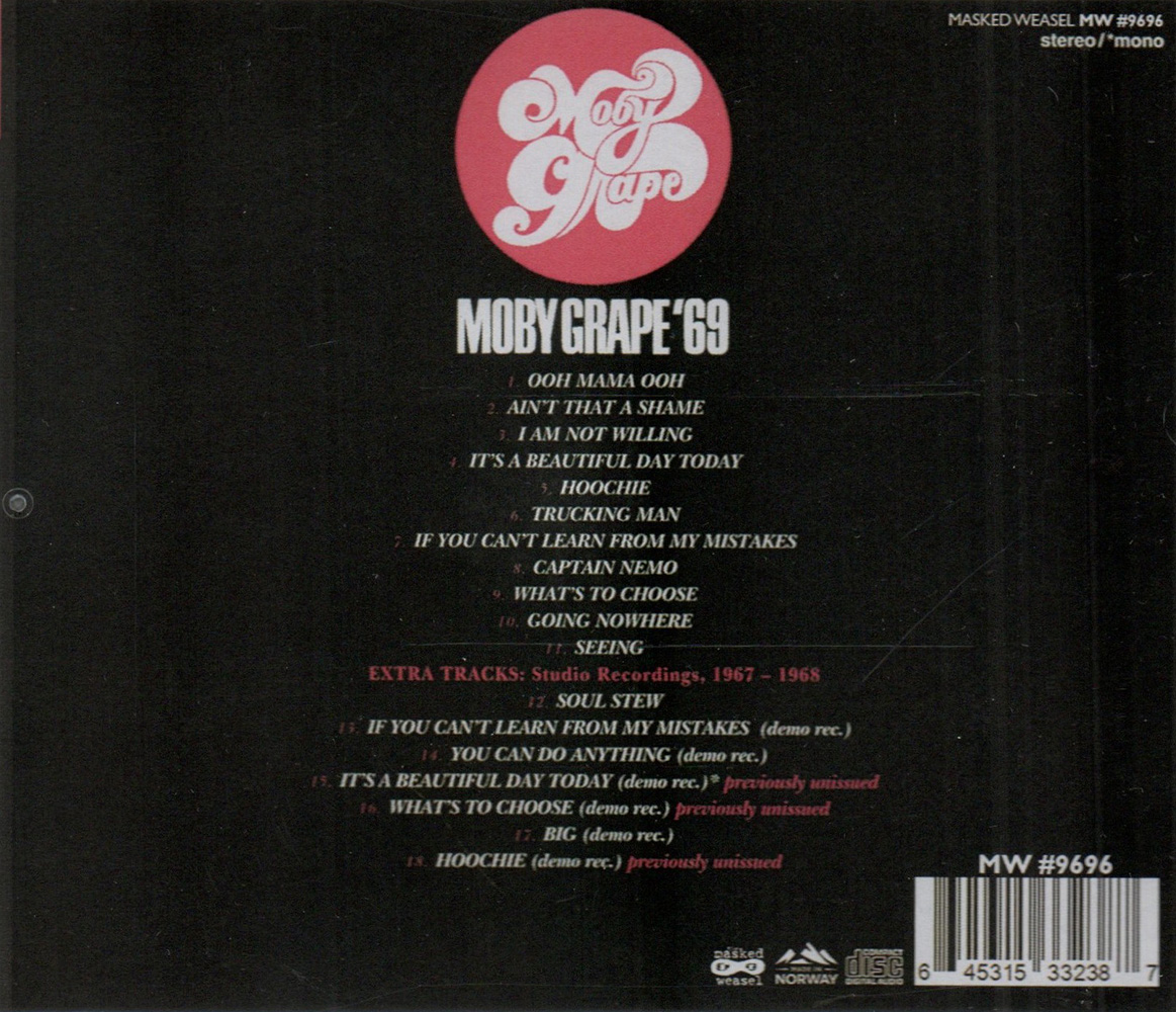(image for) Moby Grape '69 (Original LP + 7 Bonus Cuts)