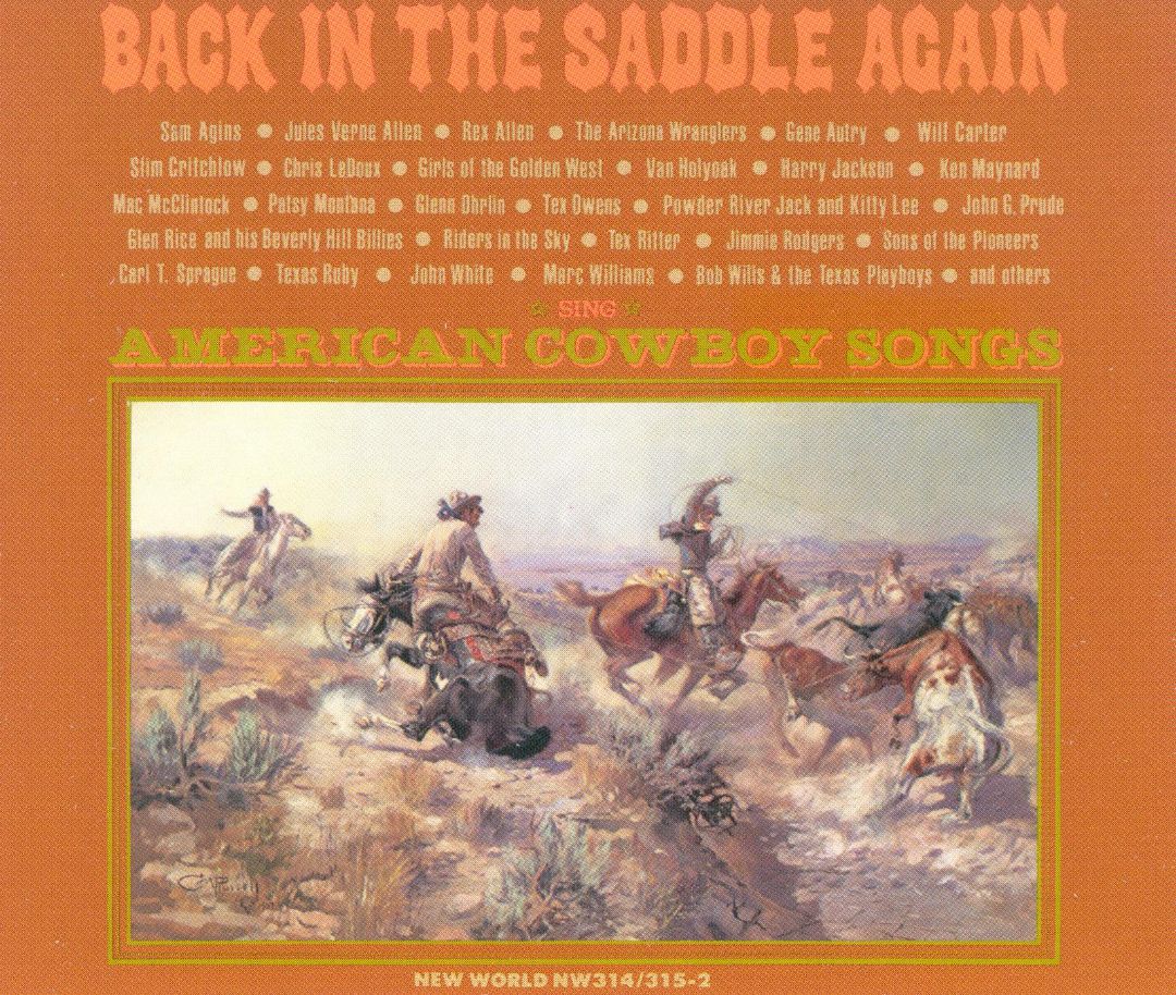 Back In The Saddle Again-American Cowboy Songs (image for) Back In The Saddle Again-American Cowboy Songs