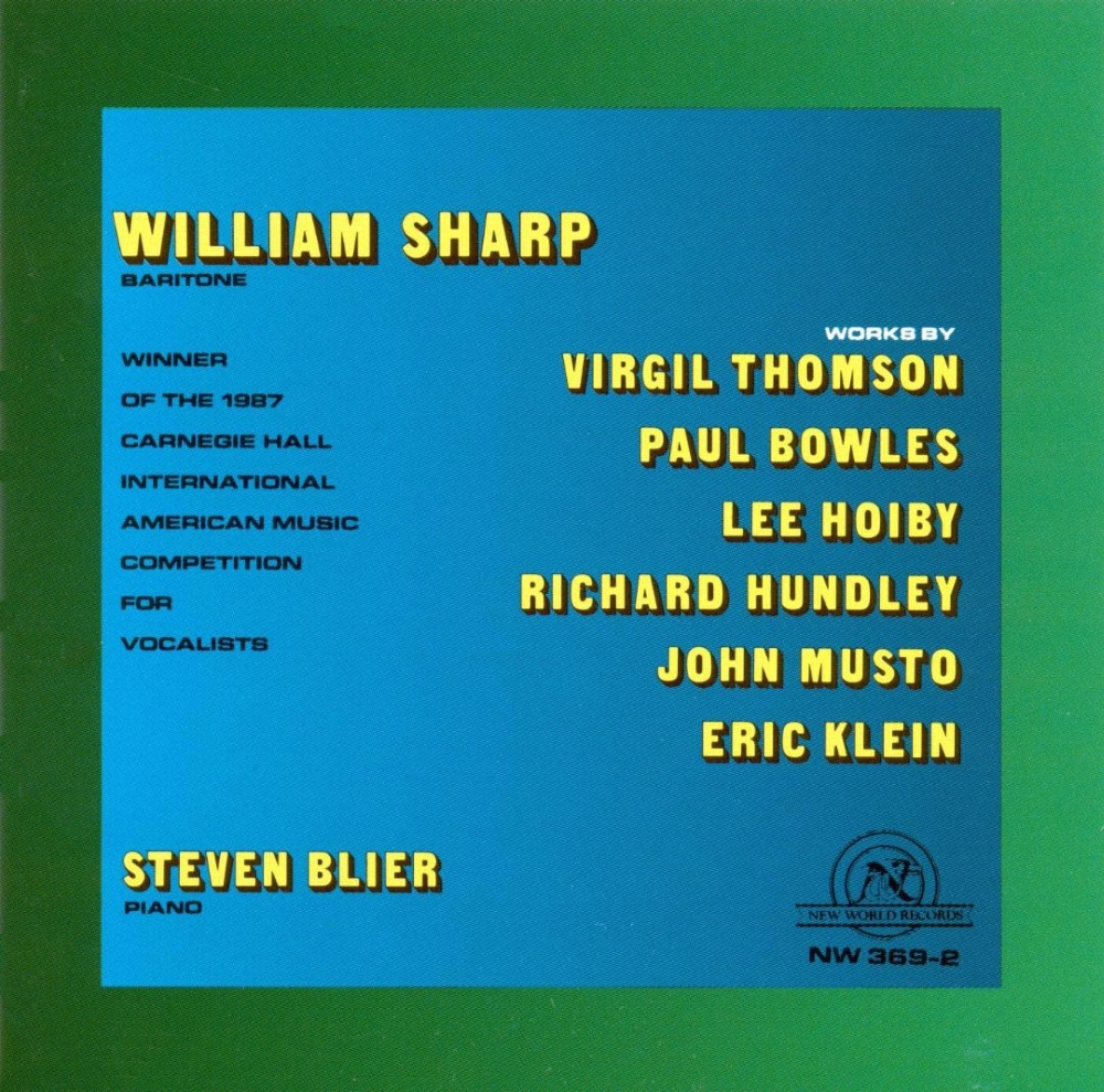Works By Virgil Thomson, Paul Bowles, Lee Hoiby, Richard Hundley, John Musto, And Eric Klein (image for) Works By Virgil Thomson, Paul Bowles, Lee Hoiby, Richard Hundley, John Musto, And Eric Klein