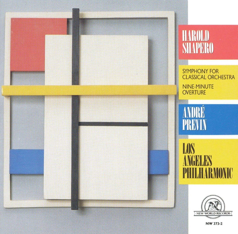 (image for) Harold Shapero-Symphony for Classical Orchestra / Nine-Minute Overture