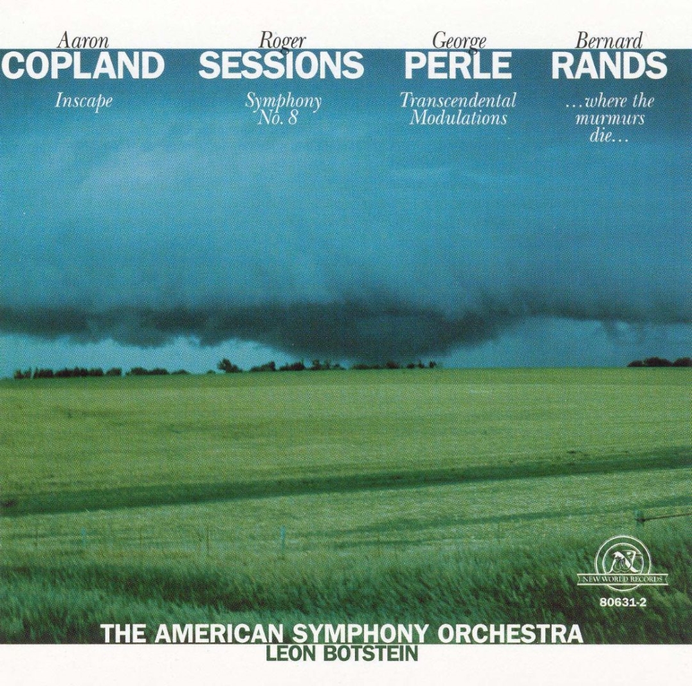 (image for) Copland-Inscape; Sessions-Symphony No. 8; Perle-Transcendental Modulations; Rands-Where the Murmurs Die