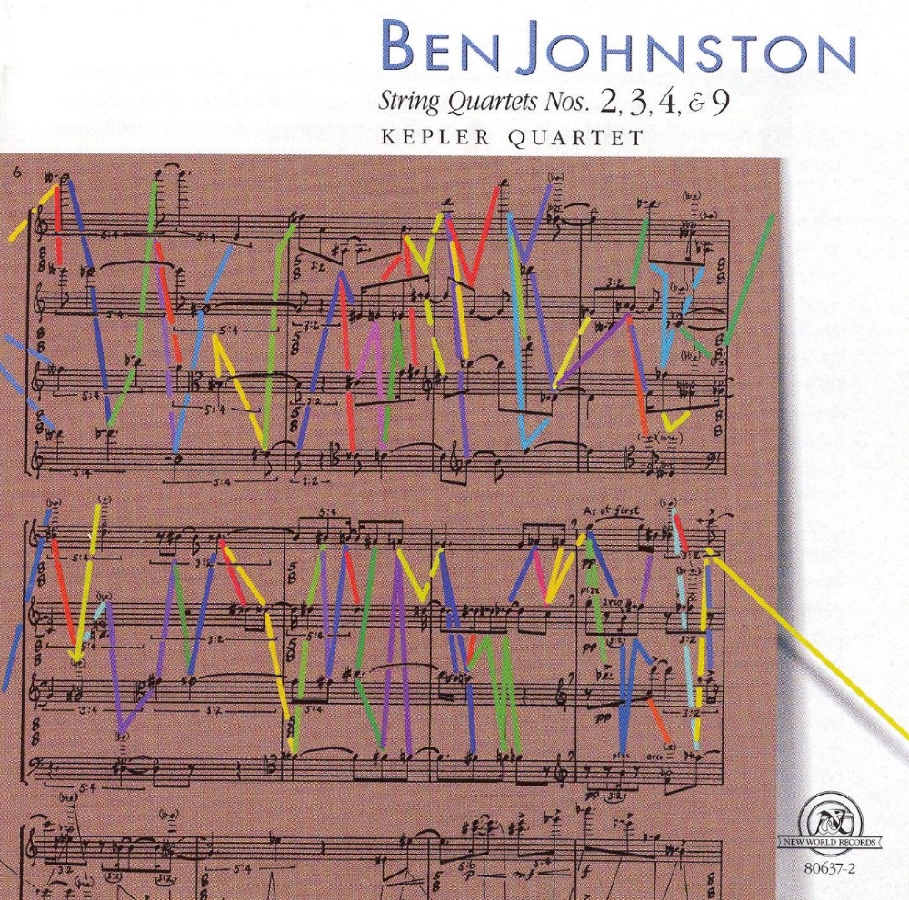 (image for) Ben Johnston String Quartets Nos. 2, 3, 4, & 9