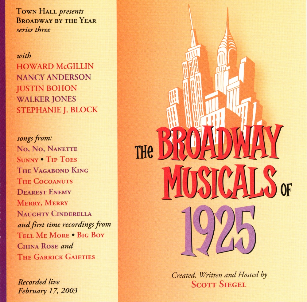 The Broadway Musicals Of 1925 (image for) The Broadway Musicals Of 1925