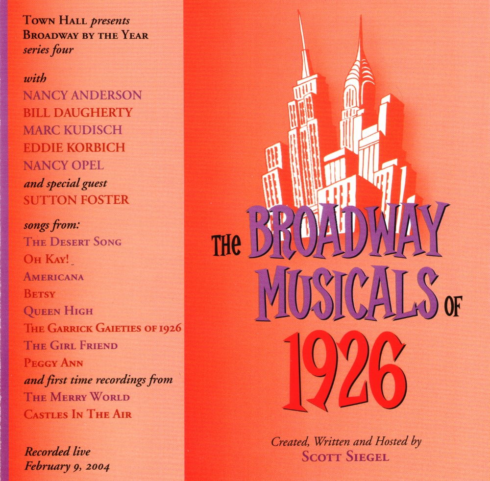 The Broadway Musicals Of 1926 (image for) The Broadway Musicals Of 1926
