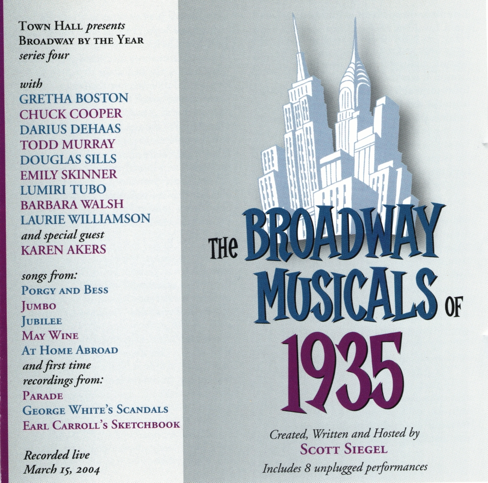 The Broadway Musicals Of 1935 (image for) The Broadway Musicals Of 1935