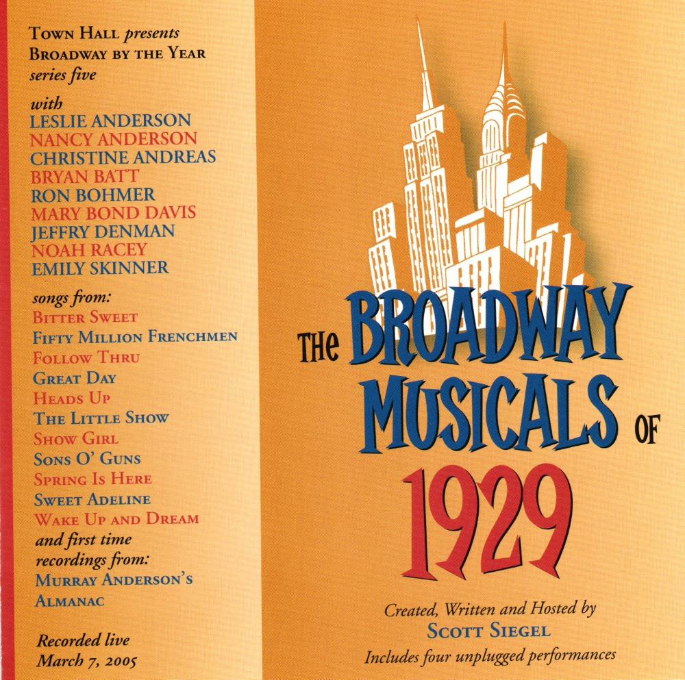 The Broadway Musicals Of 1929 (image for) The Broadway Musicals Of 1929