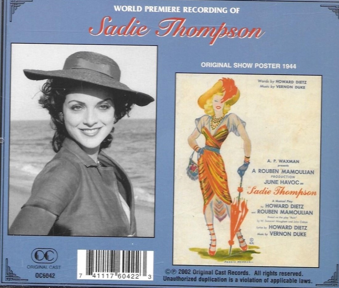 (image for) Sadie Thompson (Original Cast Recording)
