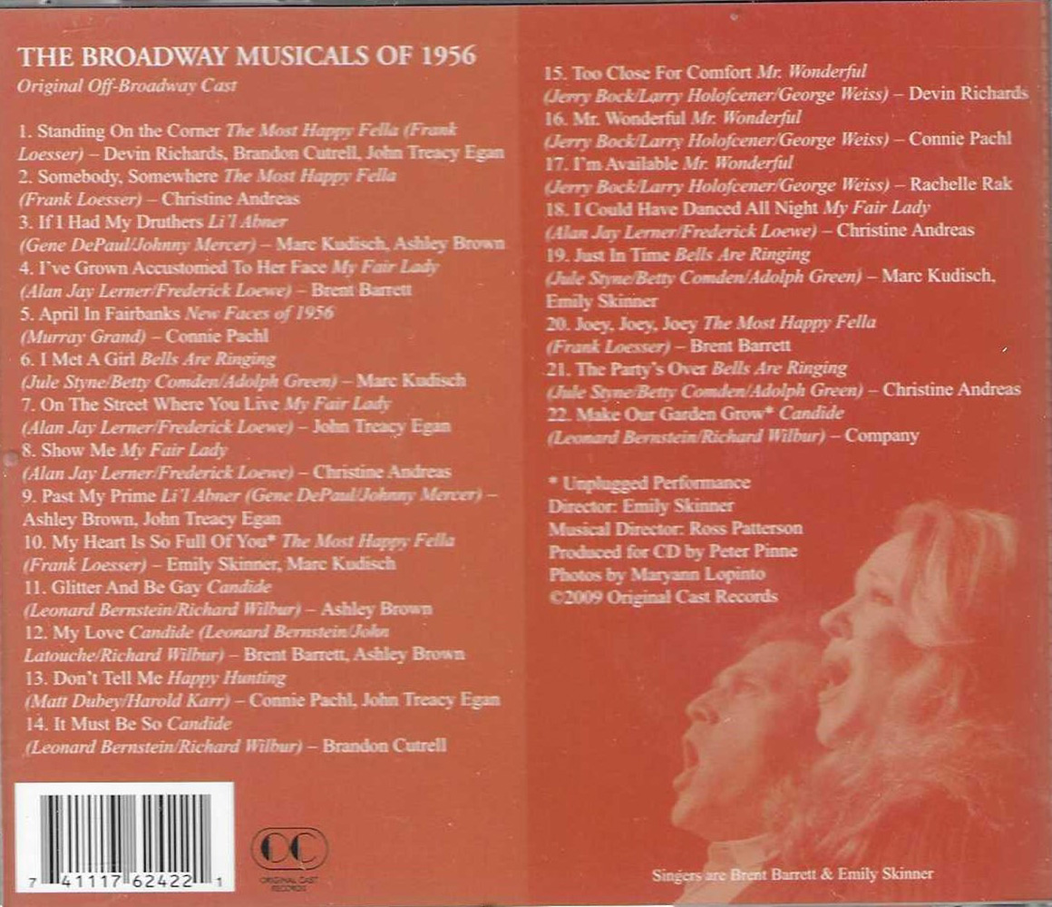 (image for) Broadway Musicals of 1956