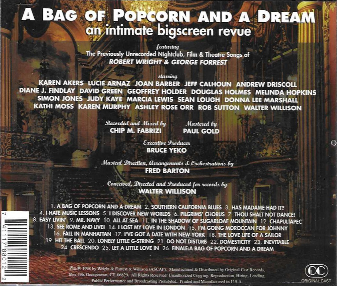 (image for) Bag of Popcorn and a Dream-Rare Songs of Wright & Forrest