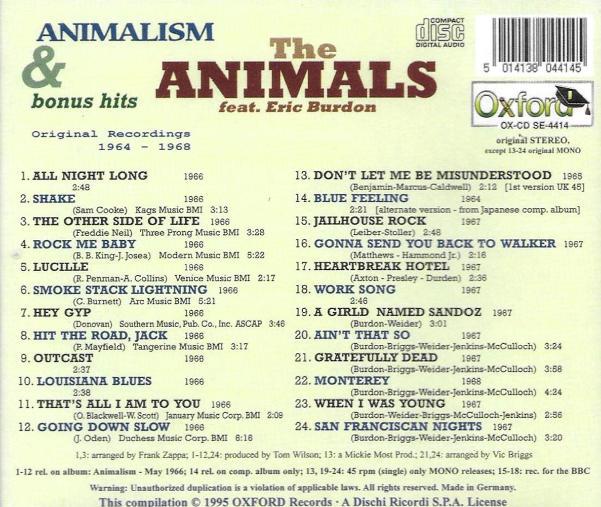(image for) Animalism & Bonus Hits