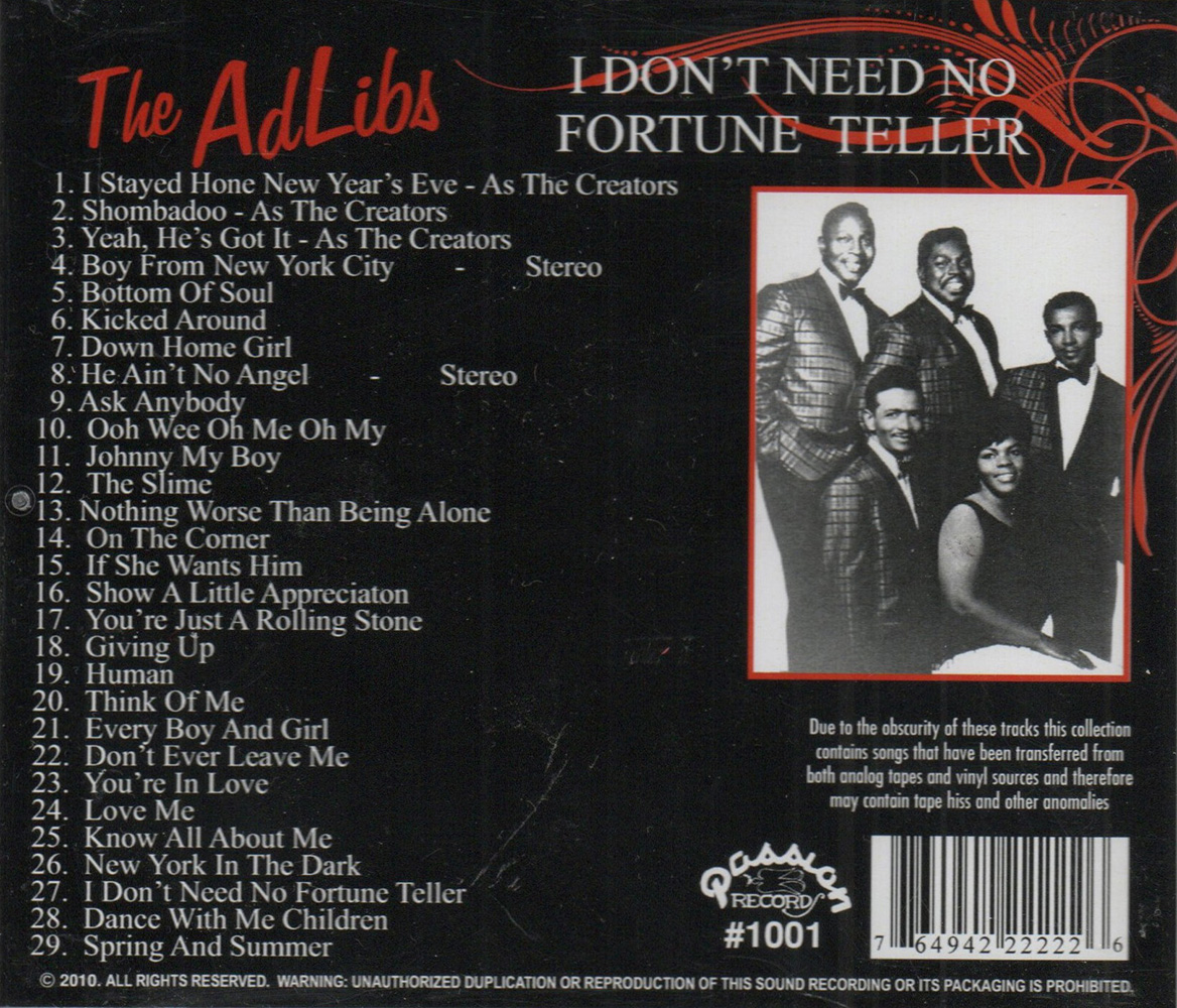 (image for) I Don't Need No Fortune Teller (Import)
