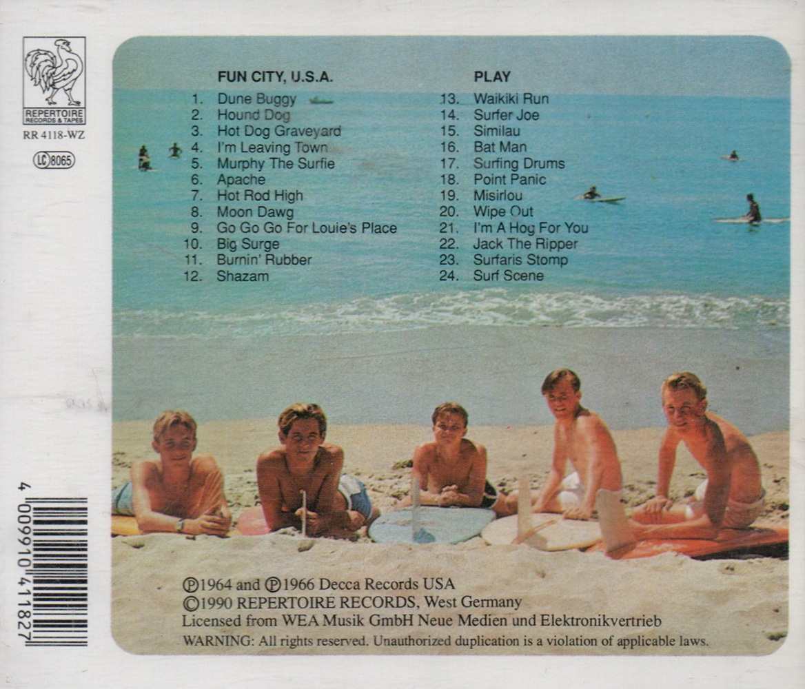 (image for) Surfaris Play Wipe Out, Point Panic, Waikiki Run, Surfer Joe And Others (Import)