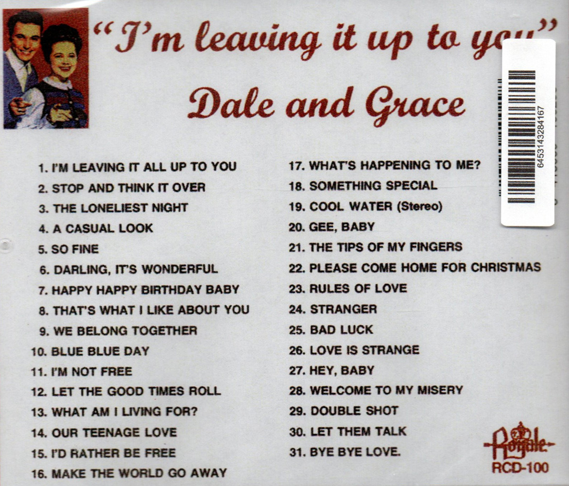 (image for) I'm Leaving It Up To You (Import)