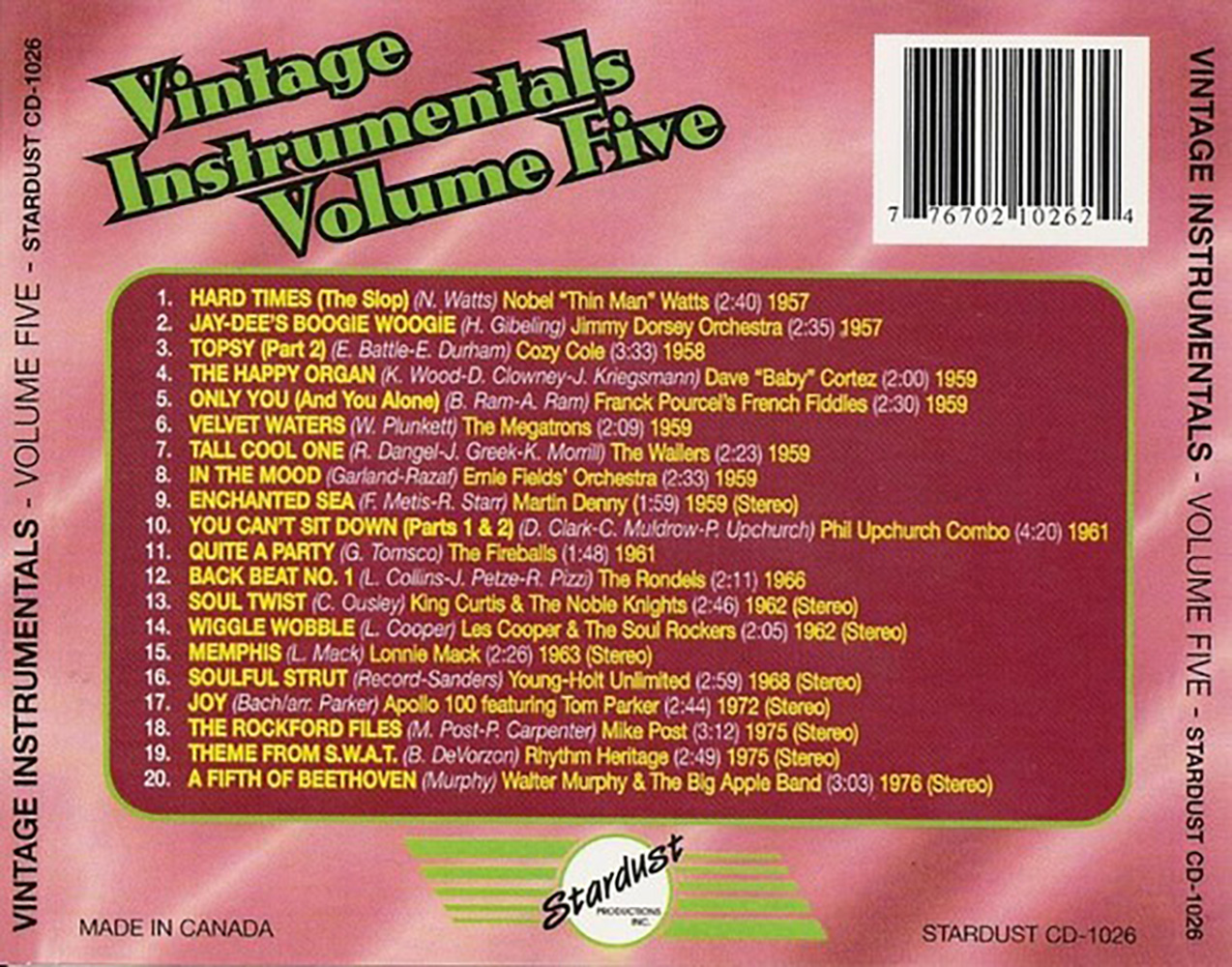 (image for) Vintage Instrumentals, Vol. 5