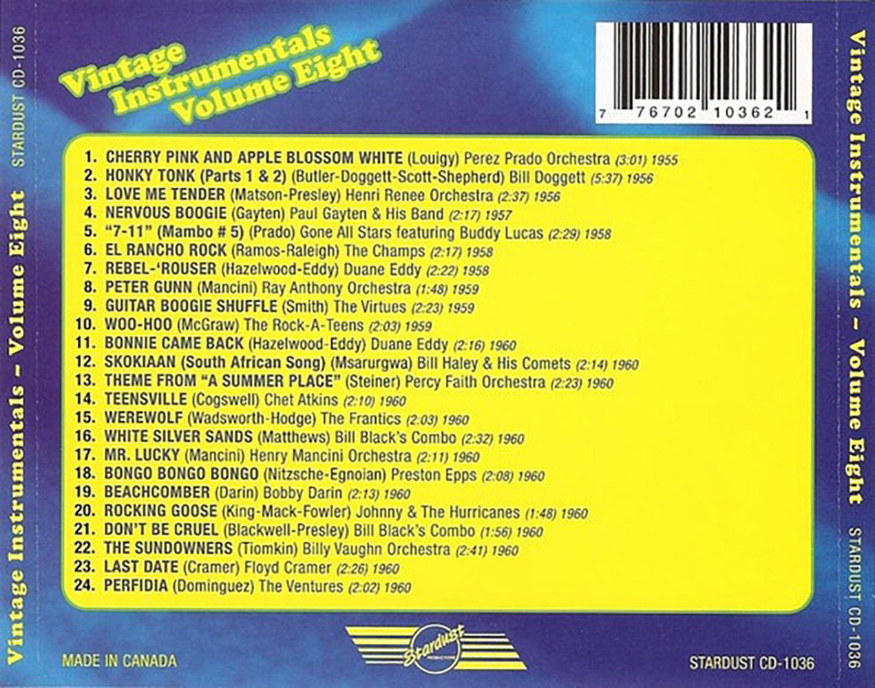 (image for) Vintage Instrumentals, Vol. 8