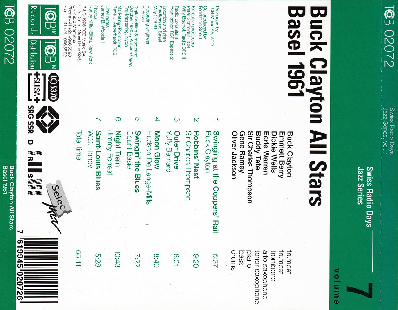 (image for) Swiss Radio Days Jazz Series, Vol. 7-Basel 1961