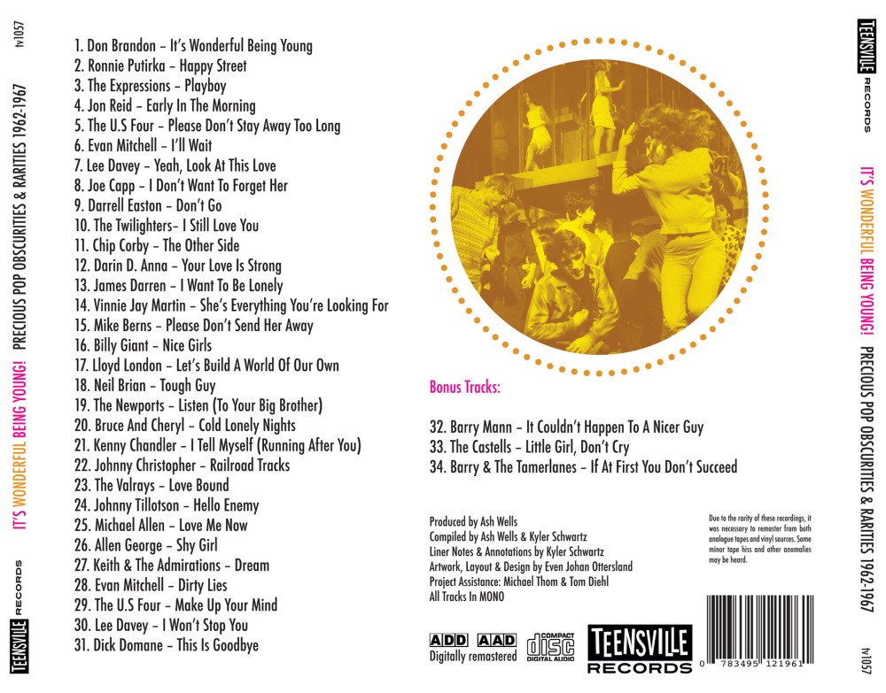 (image for) It's Wonderful Being Young! Precious Pop Obscurities & Rarities 1962-1967