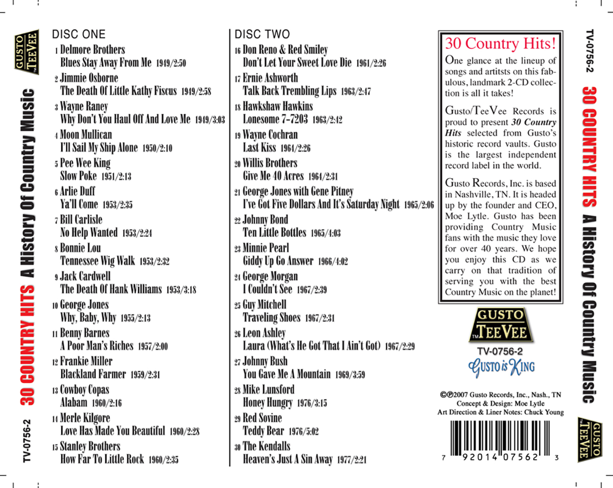 (image for) 30 Country Hits (2 CD)