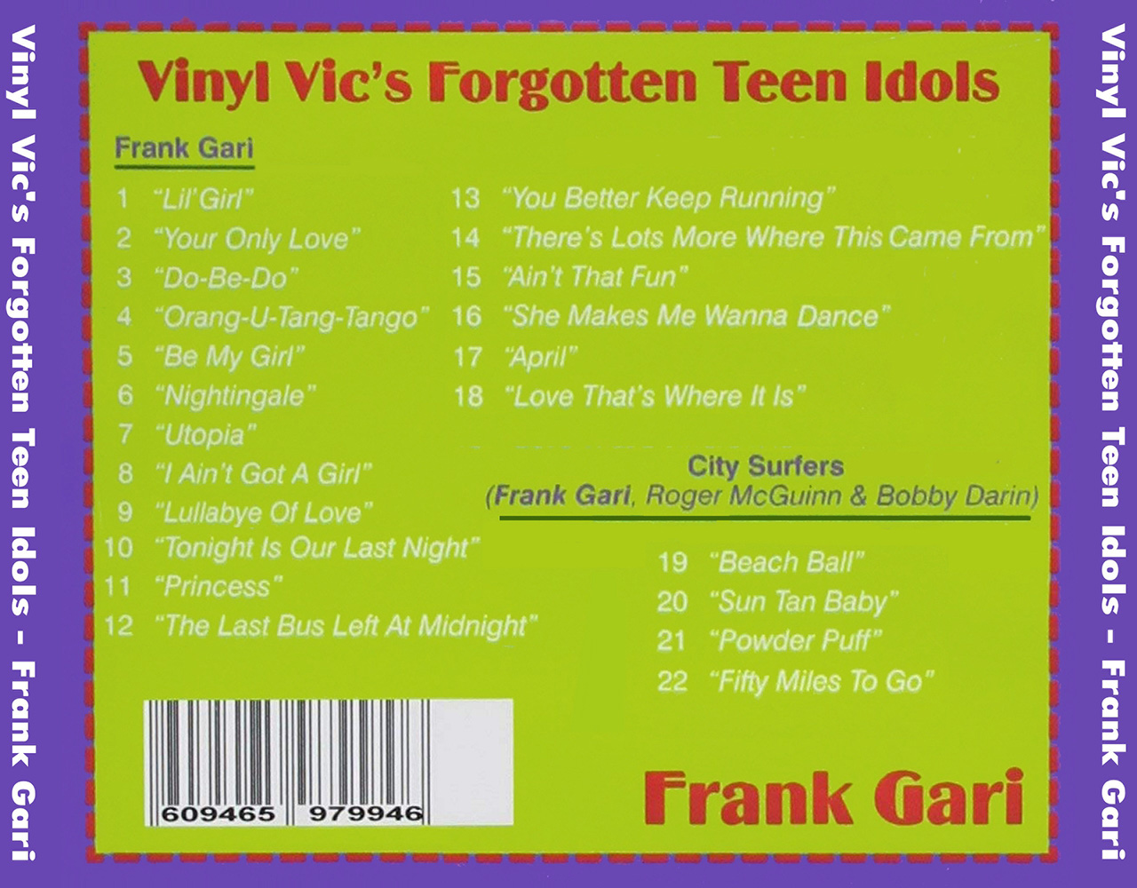 (image for) Vinyl Vic's Forgotten Teen Idols, Vol. 3: Frank Gari