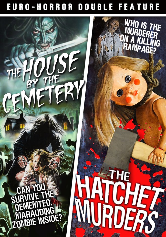 (image for) Euro-Horror Double Feature-The House By The Cemetery / The Hatchet Murders (DVD)