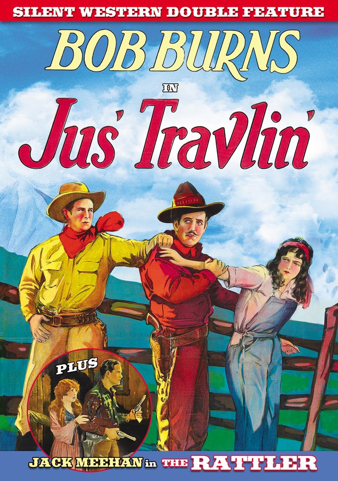Silent Western Double Feature-Jus' Travlin' / The Rattler (DVD) (image for) Silent Western Double Feature-Jus' Travlin' / The Rattler (DVD)