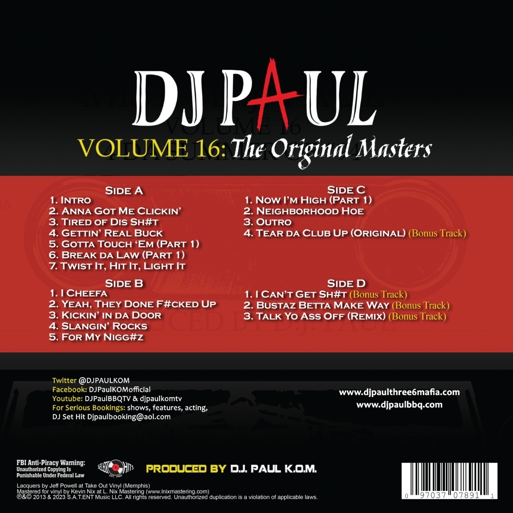 (image for) Volume 16- The Original Masters (LP)